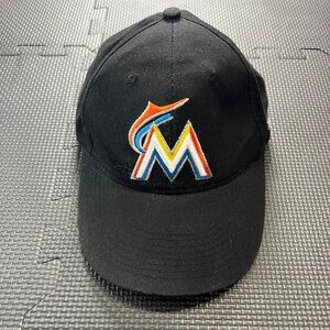 Miami Marlins MLB Black Adjustable Baseball Cap By OC Sports OSFM